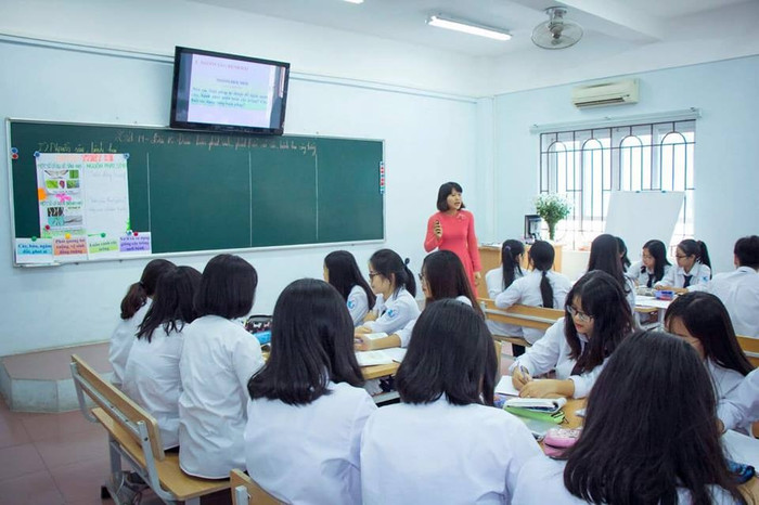 Nhiều hệ thống giáo dục gặp khó khăn khi mở rộng quy mô đào tạo sang trường liên cấp vì phải thay đổi quy hoạch vùng. (Ảnh: website Trường Trung học phổ thông Đoàn Thị Điểm) hs-dtd-1.jpg
