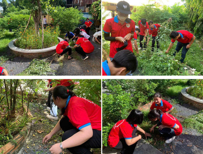 Các bạn học sinh Trường Trung học phổ thông Trần Quang Khải chung tay dọn dẹp vệ sinh môi trường. 7d7072b9054dbb13e25c.jpg