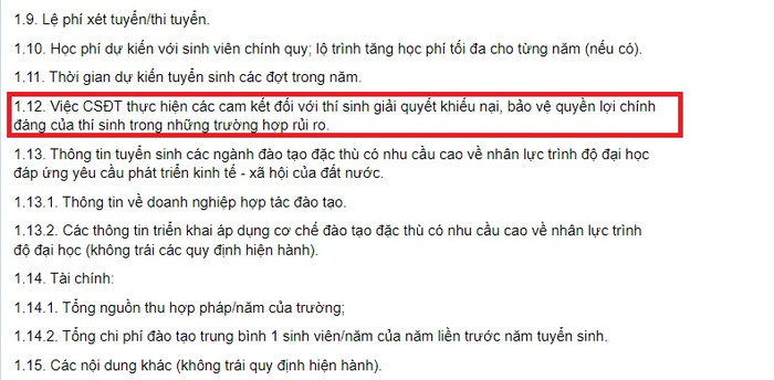 Mẫu kê khai theo quy định tại Thông tư 08/2022/TT-BGDĐT. (Ảnh chụp màn hình) link-7.jpg