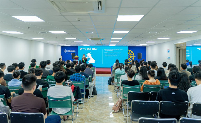 Sinh viên học chương trình liên kết quốc tế của Trường Đại học FPT. (Ảnh: website nhà trường) Sinh viên học chương trình liên kết quốc tế của Trường Đại học FPT. (Ảnh: website nhà trường)