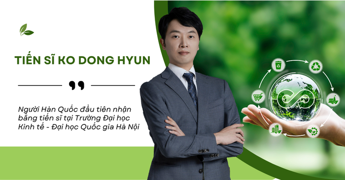 Tiến sĩ Ko Dong Hyun nghiên cứu một loạt dự án về bảo vệ môi trường, phòng chống biến đổi khí hậu. Tiến sĩ Ko Dong Hyun (1).png
