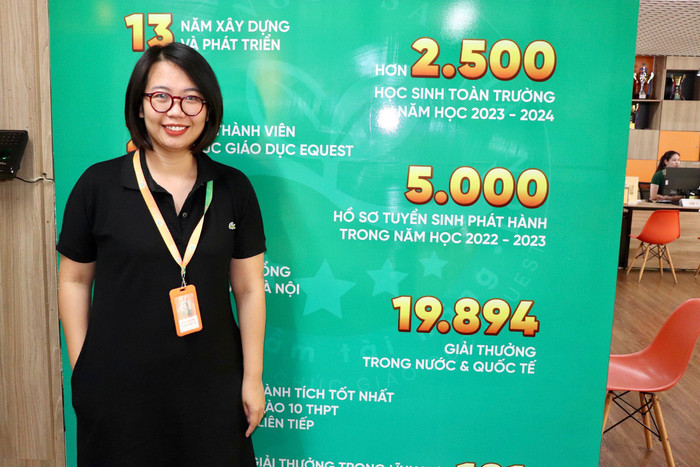 Bà Phạm Thanh Bình - Tổng Giám đốc Công ty Cổ phần Giáo dục Ngôi sao Việt Nam. (Ảnh: Nhật Lệ) GDVN_CO-BINH.jpg