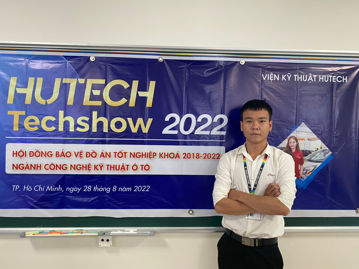 Anh Phạm Đức Công - cựu sinh viên ngành ngành Công nghệ kỹ thuật ô tô Trường Đại học Công nghệ Thành phố Hồ Chí Minh. (Ảnh: NVCC) ANH-CONG.jpg