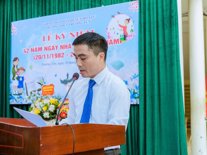 Thầy Trần Quyết Thắng - Hiệu trưởng Trường Trung học cơ sở Trường Yên. (Ảnh: NVCC) ad-4nxfrvkv83rrmpo4nnxdrmuvdwwzpg1bqwet0b4qireheu4zblrwdbowwqtf2k-1hah2w-k-q8oumf4t-jvzpmli95z-vs-kmh0adlttwl-t1a5sra6qo3ytaomyprfl0nh-7-ul3gq-8731.jpg