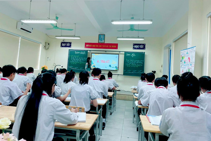 Một tiết học chương trình giáo dục phổ thông 2018 trên địa bàn huyện Thanh Trì. (Ảnh: Phòng Giáo dục và Đào tạo huyện Thanh Trì cung cấp) Một tiết học chương trình giáo dục phổ thông 2018 trên địa bàn huyện Thanh Trì. (Ảnh: Phòng Giáo dục và Đào tạo huyện Thanh Trì cung cấp)