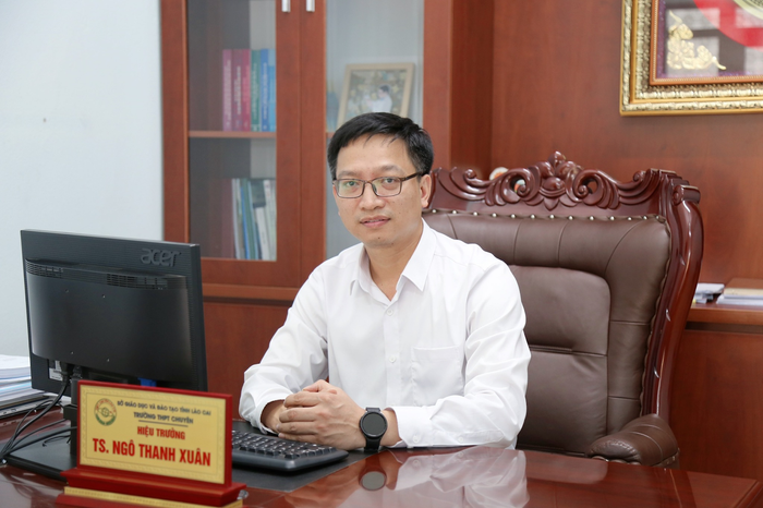 Thầy Ngô Thanh Xuân - Hiệu trưởng Trường Trung học phổ thông Chuyên Lào Cai. (Ảnh: NVCC)