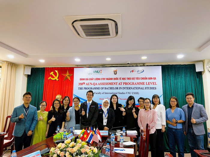 Ngành Quốc tế học của Trường Đại học Khoa học Xã hội và Nhân văn đã hoàn thành kiểm định chất lượng AUN-QA. (Ảnh: website nhà trường) 397328673_820841063384449_2820896385000111402_n.jpg