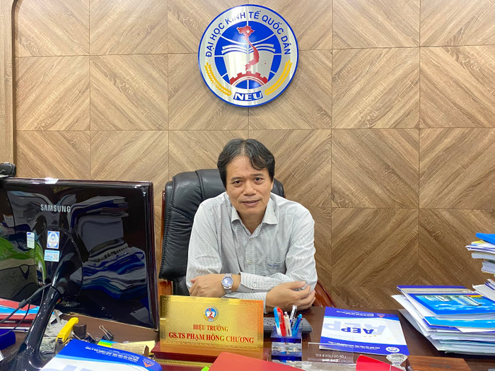 Giáo sư, Tiến sĩ Phạm Hồng Chương - Hiệu trưởng Trường Đại học Kinh tế Quốc dân. (Ảnh: Thúy Hiền) GDVN_THAY-CHUONG.jpg