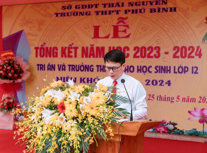 Thầy Dương Thanh Trọng - Trưởng phòng Giáo dục và Đào tạo huyện Phú Bình, tỉnh Thái Nguyên. (Ảnh: Website Trường Trung học phổ thông Phú Bình) z5832543689151_892441699b8f2b06ebef9a995c09e6a4.jpg