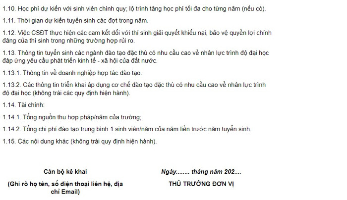 Một số nội dung trong mẫu kê khai ở chương II Tuyển sinh đào tạo chính quy của Thông tư 08/2022/TT-BGDĐT. hoc-vien-ngan-hang-5.jpg