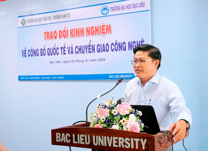 Tiến sĩ Phan Văn Đàn - Hiệu trưởng Trường Đại học Bạc Liêu. (Ảnh: website nhà trường) DSC07902.jpg