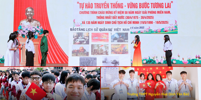 Trường Trung học phổ thông Nguyễn Huệ có những hoạt động sôi nổi kỷ niệm 50 năm ngày giải phóng miền Nam, thống nhất đất nước. Ảnh: Trường Trung học phổ thông Nguyễn Huệ den-be-luu-tru-giao-duclich-su-banner-ngang-2419-6878.png