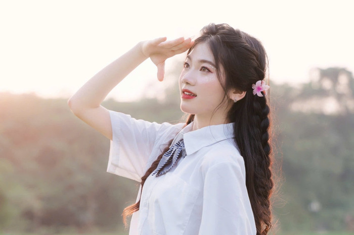 Nữ sinh dự định theo đuổi ngành Tiếng Anh thương mại của Trường Đại học Ngoại thương. (Ảnh: NVCC) nu-sinh.jpg