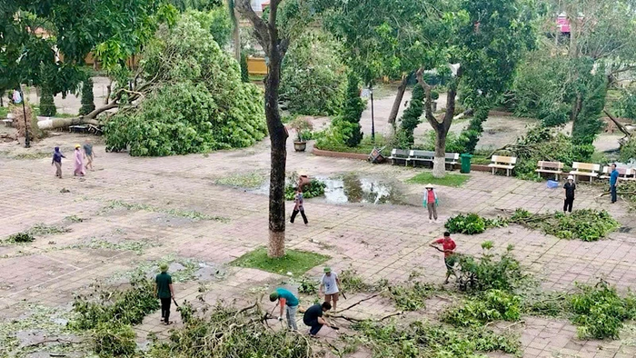 Các trường học tại tỉnh Bắc Ninh đang khẩn trương dọn dẹp khuôn viên để đón học sinh trở lại trường từ ngày 10/09/2024. (Ảnh: website Sở Giáo dục và Đào tạo tỉnh Bắc Ninh) bac-ninh.png