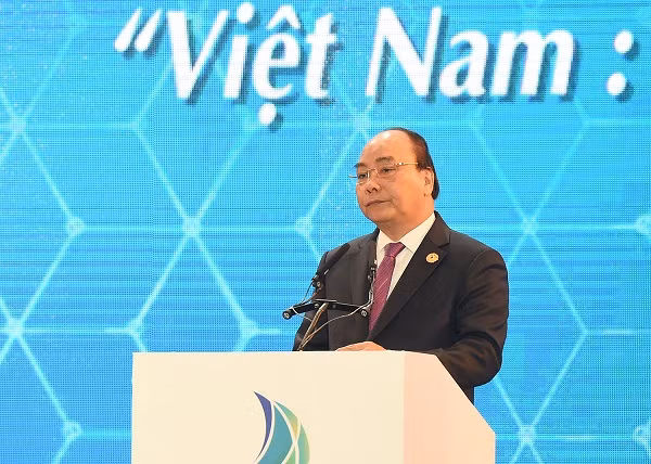 Thủ tướng Chính phủ Nguyễn Xuân Phúc phát biểu khai mạc Hội nghị Thượng đỉnh Kinh doanh Việt Nam - VBS 2017. Ảnh: VGP/Quang Hiếu Thủ tướng Chính phủ Nguyễn Xuân Phúc phát biểu khai mạc Hội nghị Thượng đỉnh Kinh doanh Việt Nam - VBS 2017. Ảnh: VGP/Quang Hiếu