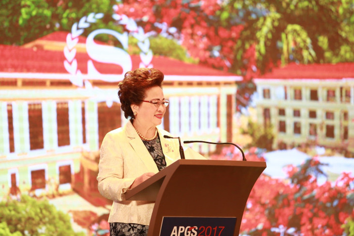 Bà Nguyễn Thị Nga, Chủ tịch Tập đoàn BRG phát biểu khai mạc hội nghị