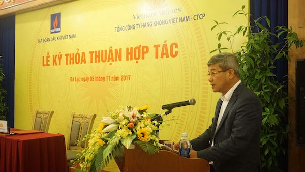 Ông Đỗ Chí Thanh, Phó Tổng Giám đốc PVN phát biểu tại Lễ ký Ông Đỗ Chí Thanh, Phó Tổng Giám đốc PVN phát biểu tại Lễ ký