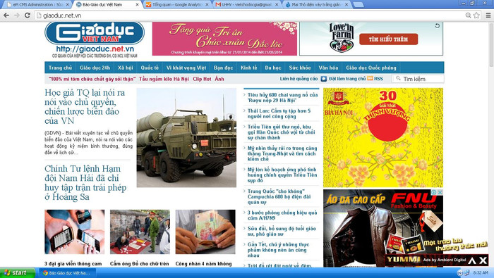 Báo Giáo dục Việt Nam tại địa chỉ (giaoduc.net.vn) hàng ngày vẫn phục vụ hàng triệu độc giả với những tin bài thời sự, chính trị, xã hội, quốc tế...nóng hổi. Báo Giáo dục Việt Nam tại địa chỉ (giaoduc.net.vn) hàng ngày vẫn phục vụ hàng triệu độc giả với những tin bài thời sự, chính trị, xã hội, quốc tế...nóng hổi.