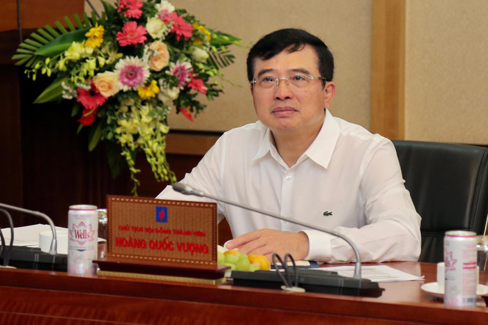 Ông Hoàng Quốc Vượng - Chủ tịch Hội đồng thành viên Petrovietnam phát biểu chỉ đạo tại buổi họp. Ông Hoàng Quốc Vượng - Chủ tịch Hội đồng thành viên Petrovietnam phát biểu chỉ đạo tại buổi họp.