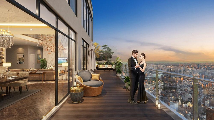 Một góc view thành phố từ tầng 43 tòa tháp The Matrix One. Một góc view thành phố từ tầng 43 tòa tháp The Matrix One.