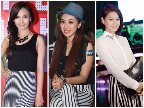 Ái Phương cá tính với sọc kẻ, Lan Trinh cũng chạy theo trào lưu Ái Phương cá tính với sọc kẻ, Lan Trinh cũng chạy theo trào lưu