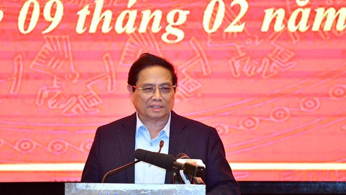 Thủ tướng Phạm Minh Chính phát biểu ý kiến kết luận cuộc làm việc với Ban Thường vụ Thành ủy Đà Nẵng. (Ảnh: Thanh Giang) Thủ tướng Phạm Minh Chính phát biểu ý kiến kết luận cuộc làm việc với Ban Thường vụ Thành ủy Đà Nẵng. (Ảnh: Thanh Giang)