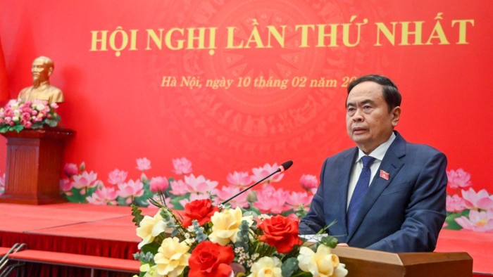Bí thư Đảng ủy Quốc hội, Chủ tịch Quốc hội Trần Thanh Mẫn phát biểu khai mạc hội nghị. (Ảnh Duy Linh) Bí thư Đảng ủy Quốc hội, Chủ tịch Quốc hội Trần Thanh Mẫn phát biểu khai mạc hội nghị. (Ảnh Duy Linh)