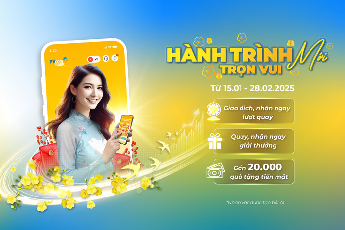 Nhiều cơ hội trúng các phần quà tiền mặt hấp dẫn cho khách hàng giao dịch tại PVcomBank đến hết 28/02/2025. Ảnh minh họa 02 (3).jpg