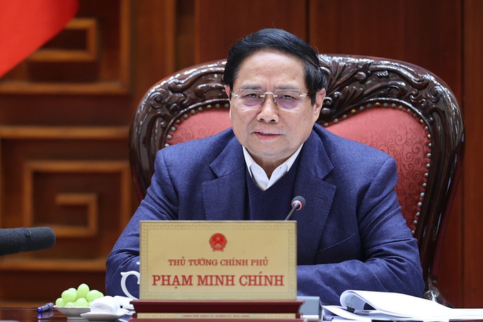 Thủ tướng Phạm Minh Chính phát biểu kết luận cuộc họp về tiến độ triển khai giai đoạn 1, nghiên cứu triển khai giai đoạn 2 của dự án sân bay Gia Bình (Bắc Ninh). Ảnh: VGP/Nhật Bắc Thủ tướng Phạm Minh Chính phát biểu kết luận cuộc họp về tiến độ triển khai giai đoạn 1, nghiên cứu triển khai giai đoạn 2 của dự án sân bay Gia Bình (Bắc Ninh). Ảnh: VGP/Nhật Bắc
