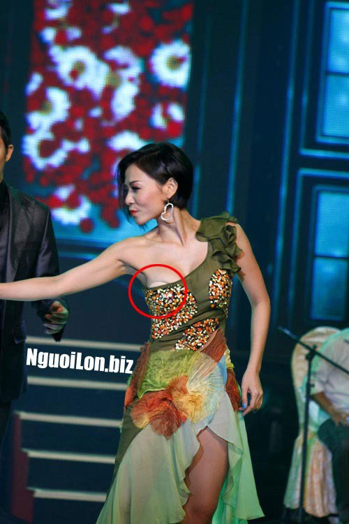 Thu Minh và một trong những pha 'lộ hàng' Thu Minh và một trong những pha 'lộ hàng'