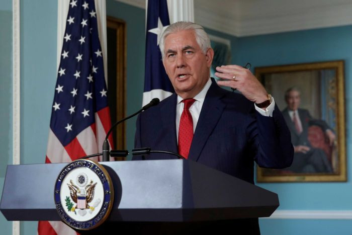 Ngoại trưởng Hoa Kỳ Rex Tillerson (Ảnh: AP) Ngoại trưởng Hoa Kỳ Rex Tillerson (Ảnh: AP)