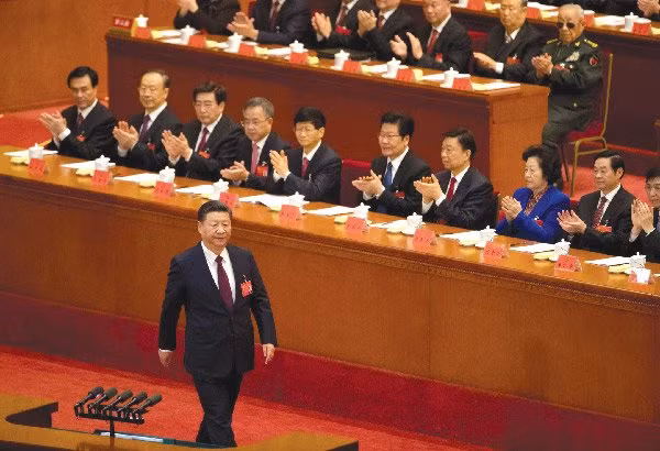 Quang cảnh Đại hội lần thứ 19 Đảng Cộng sản Trung Quốc (Ảnh: AP)