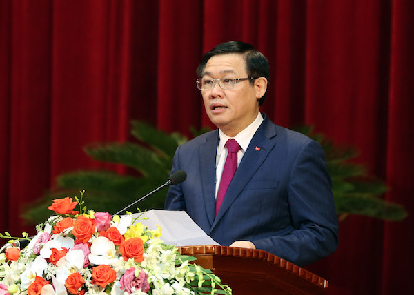 Phó thủ tướng Vương Đình Huệ phát biểu tại Lễ kỷ niệm 150 năm ngày sinh Chí sĩ Phan Bội Châu. ảnh: VGP. Phó thủ tướng Vương Đình Huệ phát biểu tại Lễ kỷ niệm 150 năm ngày sinh Chí sĩ Phan Bội Châu. ảnh: VGP.