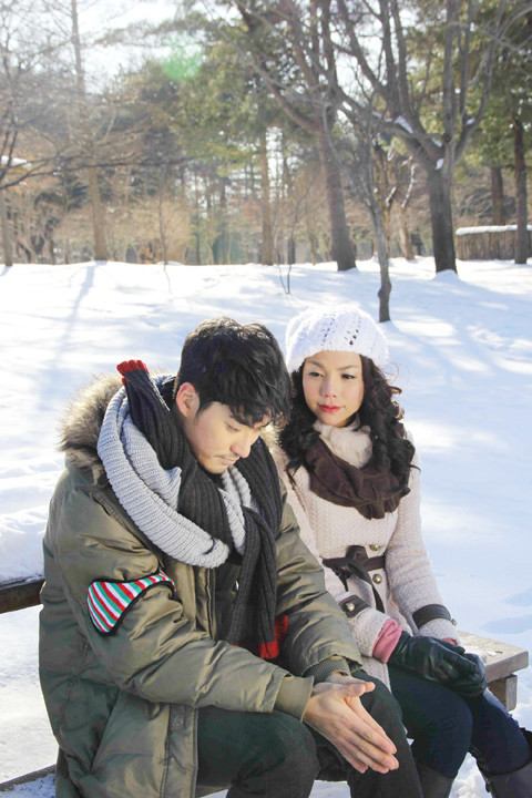 Hình ảnh Trà Hằng trong MV mới quay tại Hàn Quốc.