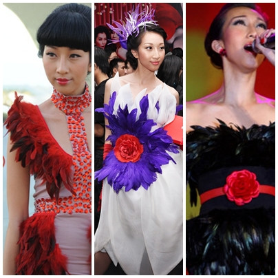 Ngôi vị "nữ hoàng lông lá" thuộc về Lều Phương Anh, nhưng dù có là item quen thuộc đi nữa, thì cô vẫn nhận phần "thất bại' bởi cách mix diêm dúa và cầu kỳ thái quá thế này.