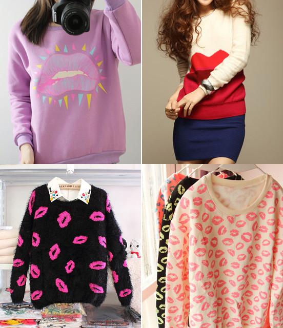 Có lẽ chẳng điều gì ngọt ngào hơn những đôi môi chúm chím in trên áo của bạn gái trong ngày Valentine này. Có lẽ chẳng điều gì ngọt ngào hơn những đôi môi chúm chím in trên áo của bạn gái trong ngày Valentine này.