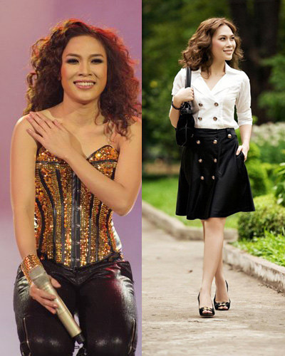 Mỹ Tâm có phần hông và đùi khá to. Vì vậy, nữ ca sĩ Đà Nẵng sẽ làm lộ nhược điểm cơ thể nếu mặc quần bó