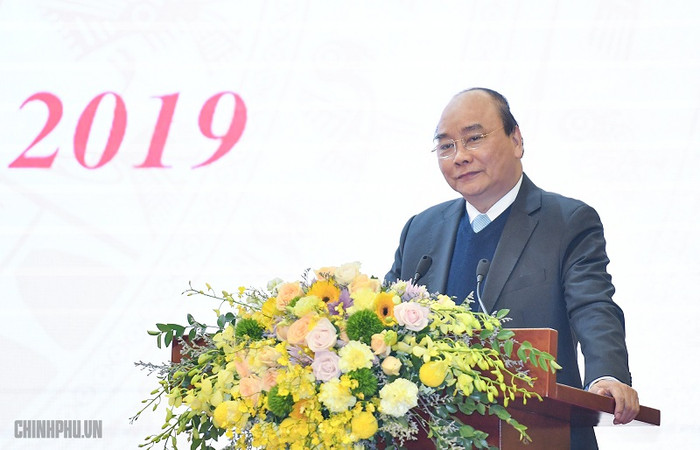 Ngày 8/1, Thủ tướng Nguyễn Xuân Phúc dự Hội nghị toàn quốc triển khai công tác tư pháp năm 2019. Ảnh: Chinhphu.vn Ngày 8/1, Thủ tướng Nguyễn Xuân Phúc dự Hội nghị toàn quốc triển khai công tác tư pháp năm 2019. Ảnh: Chinhphu.vn