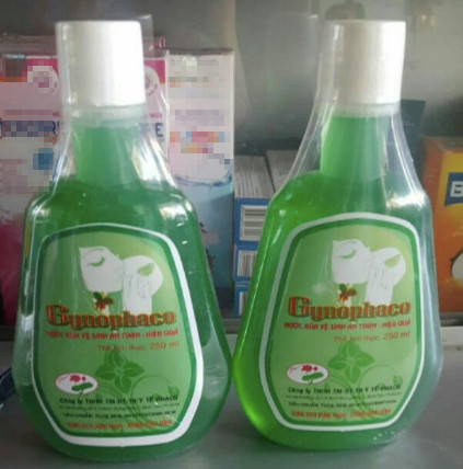 Dung dịch vệ sinh Gynophaco. Ảnnh: Vietnamnet.vn Dung dịch vệ sinh Gynophaco. Ảnnh: Vietnamnet.vn