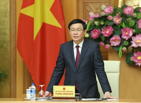 Phó Thủ tướng Vương Đình Huệ phát biểu tại cuộc họp. Ảnh: VGP Phó Thủ tướng Vương Đình Huệ phát biểu tại cuộc họp. Ảnh: VGP
