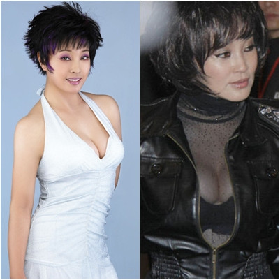 Nhưng những pha "khoe ngực" nóng bỏng như thế này của "mỹ nhân không tuổi" có vẻ không phù hợp với độ tuổi ngoài 60 của bà