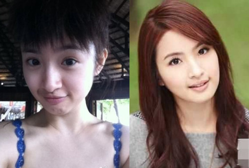 Lâm Y Thần khoe gương mặt hầu như không trang điểm và tạo dáng cực cute của mình trên Weibo.