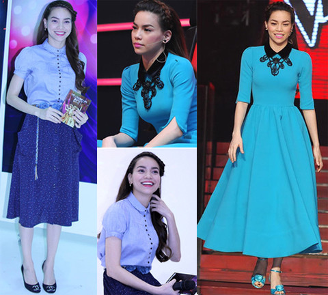 Hà Hồ đặc biệt yêu thích phong cách vintage. Những chiếc váy xếp tầng, những kiểu cổ quý tộc hay kiểu áo tay phồng khiến cô trông như một tiểu thư thời hiện đại. Hà Hồ đặc biệt yêu thích phong cách vintage. Những chiếc váy xếp tầng, những kiểu cổ quý tộc hay kiểu áo tay phồng khiến cô trông như một tiểu thư thời hiện đại.