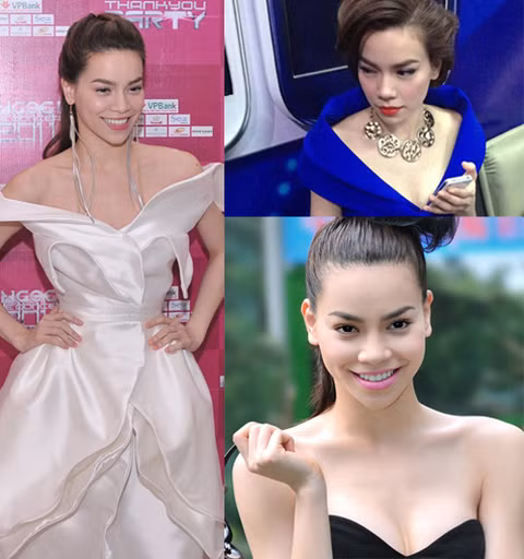 Hồ Ngọc Hà vốn là người mẫu. Cô người dây, không có lợi thế các vòng gợi cảm như nhiều ngôi sao khác. Hà Hồ cũng là người chừng mực khi muốn thể hiện vẻ sexy. Cô biết rõ ranh giới của gợi cảm và phản cảm. Nữ ca sĩ chủ yếu khoe bờ vai thon trắng mịn...