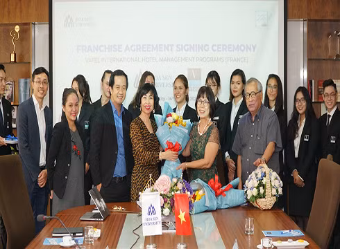 Trường Đại học Hoa Sen tiếp tục được ký nhượng quyền hợp tác đào tạo các chương trình của Vatel (ảnh: HSU)