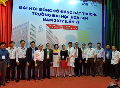 Hội đồng quản trị và Ban kiểm soát nhiệm kỳ mới của Trường Đại học Hoa Sen (ảnh: P.L) Hội đồng quản trị và Ban kiểm soát nhiệm kỳ mới của Trường Đại học Hoa Sen (ảnh: P.L)