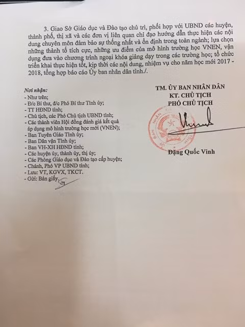 Công văn số 4885 của Ủy ban nhân dân tỉnh Hà Tĩnh. (Ảnh: Lê Văn Vỵ) Công văn số 4885 của Ủy ban nhân dân tỉnh Hà Tĩnh. (Ảnh: Lê Văn Vỵ)