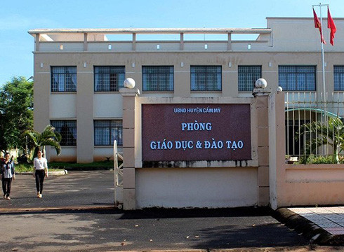 Phòng Giáo dục và Đào tạo huyện Cẩm Mỹ, tỉnh Đồng Nai (ảnh minh họa từ VietNamNet) Phòng Giáo dục và Đào tạo huyện Cẩm Mỹ, tỉnh Đồng Nai (ảnh minh họa từ VietNamNet)