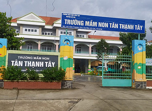 Trường mầm non Tân Thạnh Tây, huyện Củ Chi, Thành phố Hồ Chí Minh (ảnh: P.L) Trường mầm non Tân Thạnh Tây, huyện Củ Chi, Thành phố Hồ Chí Minh (ảnh: P.L)