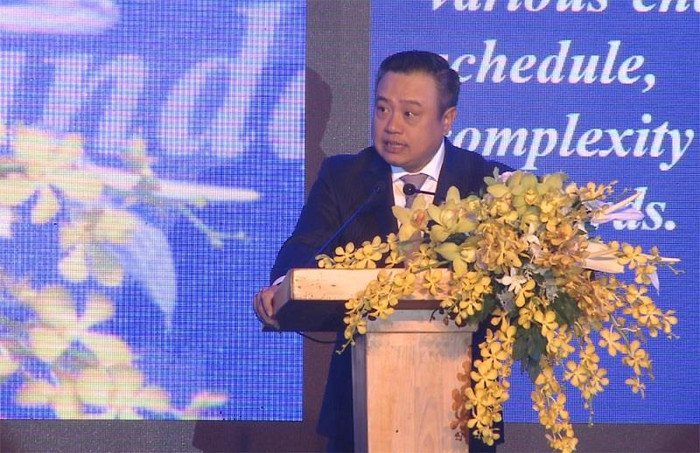 Ông Trần Sỹ Thanh - Ủy viên Ban Chấp hành Trung ương Đảng, Bí thư Đảng ủy, Chủ tịch Hội đồng Thành viên Petrovietnam phát biểu Ông Trần Sỹ Thanh - Ủy viên Ban Chấp hành Trung ương Đảng, Bí thư Đảng ủy, Chủ tịch Hội đồng Thành viên Petrovietnam phát biểu